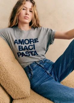 Amore Baci Pasta T-Shirt|Sézane Fashion