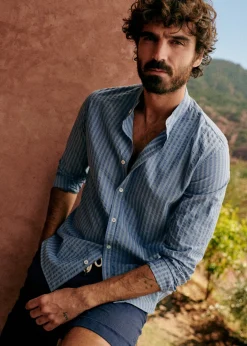 Benny Seersucker Shirt|Sézane Discount
