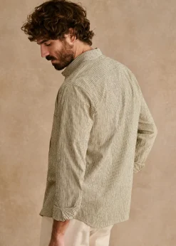 Coton Linen Seersucker Charlie Shirt|Sézane Flash Sale
