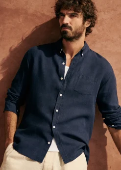 Linen Charlie Shirt|Sézane Outlet