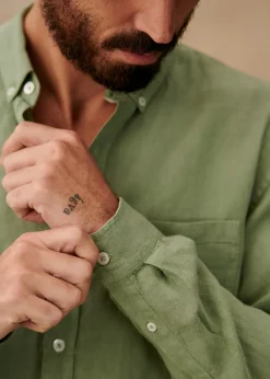Linen Charlie Shirt|Sézane Outlet