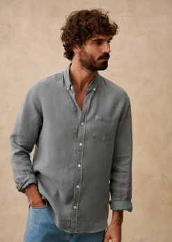 Linen Charlie Shirt|Sézane Outlet