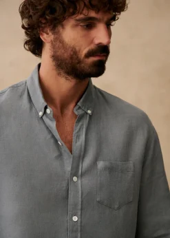 Linen Charlie Shirt|Sézane Outlet