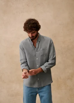 Linen Charlie Shirt|Sézane Outlet