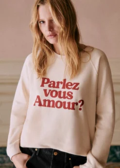 Parlez Vous Amour  Sweat-Shirt - Solidarity Creation|Sézane Discount