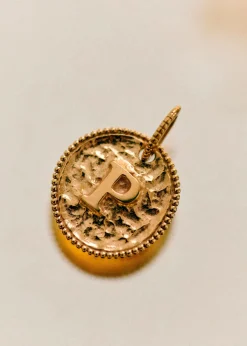Sara Pendant 9-carat Gold - Letters I To P|Sézane Fashion