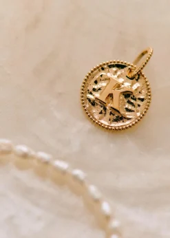 Sara Pendant 9-carat Gold - Letters I To P|Sézane Fashion